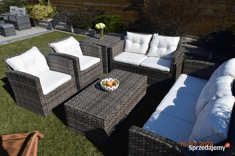 zestaw mebli ogrodowych wypoczynkowych technorattan XL Boston zestaw wypoczynkowy