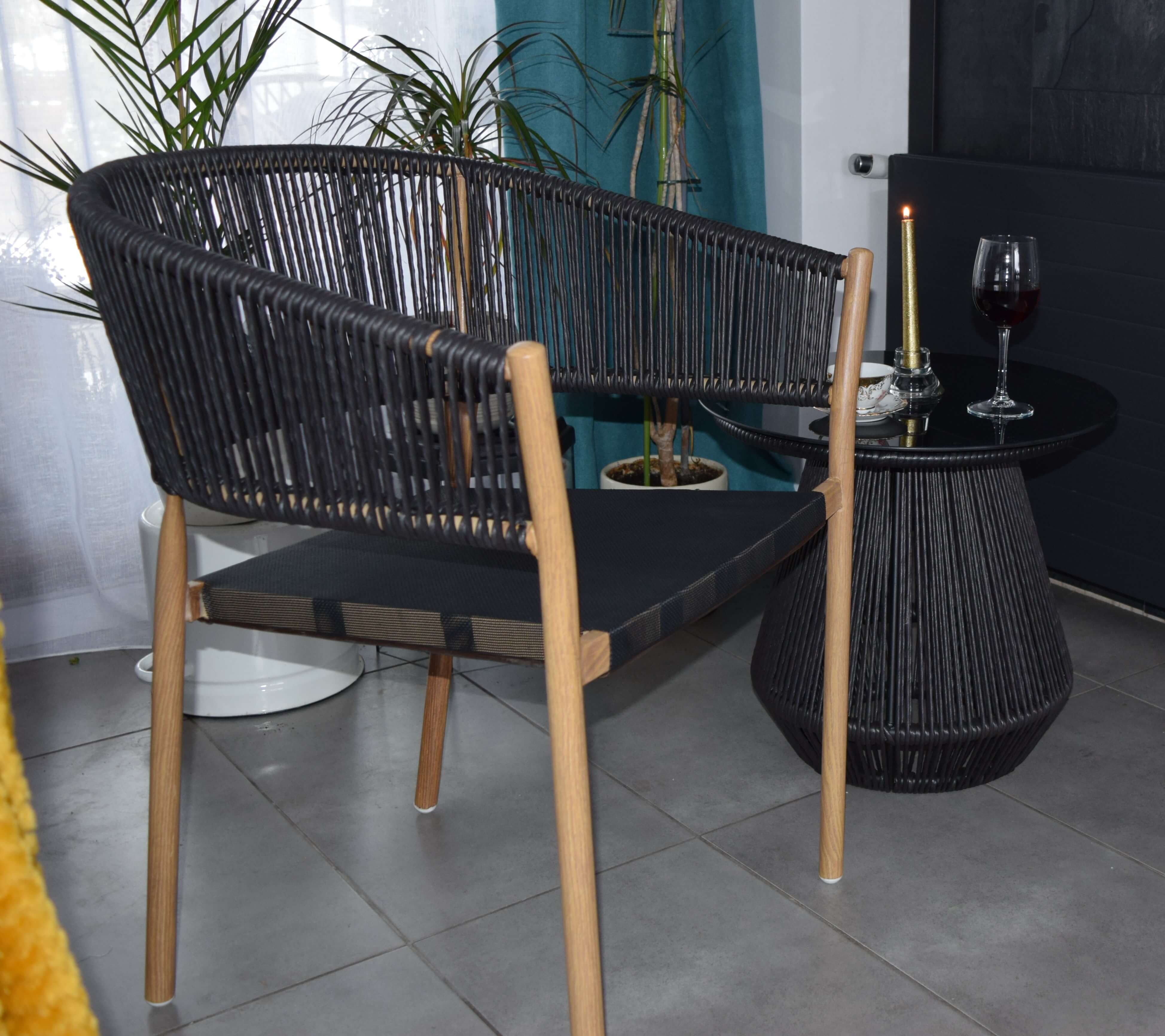 meble ogrodowe krzesło do ogrodu taras salon do stołu obiadowe biesiadne technorattan nowy styl 