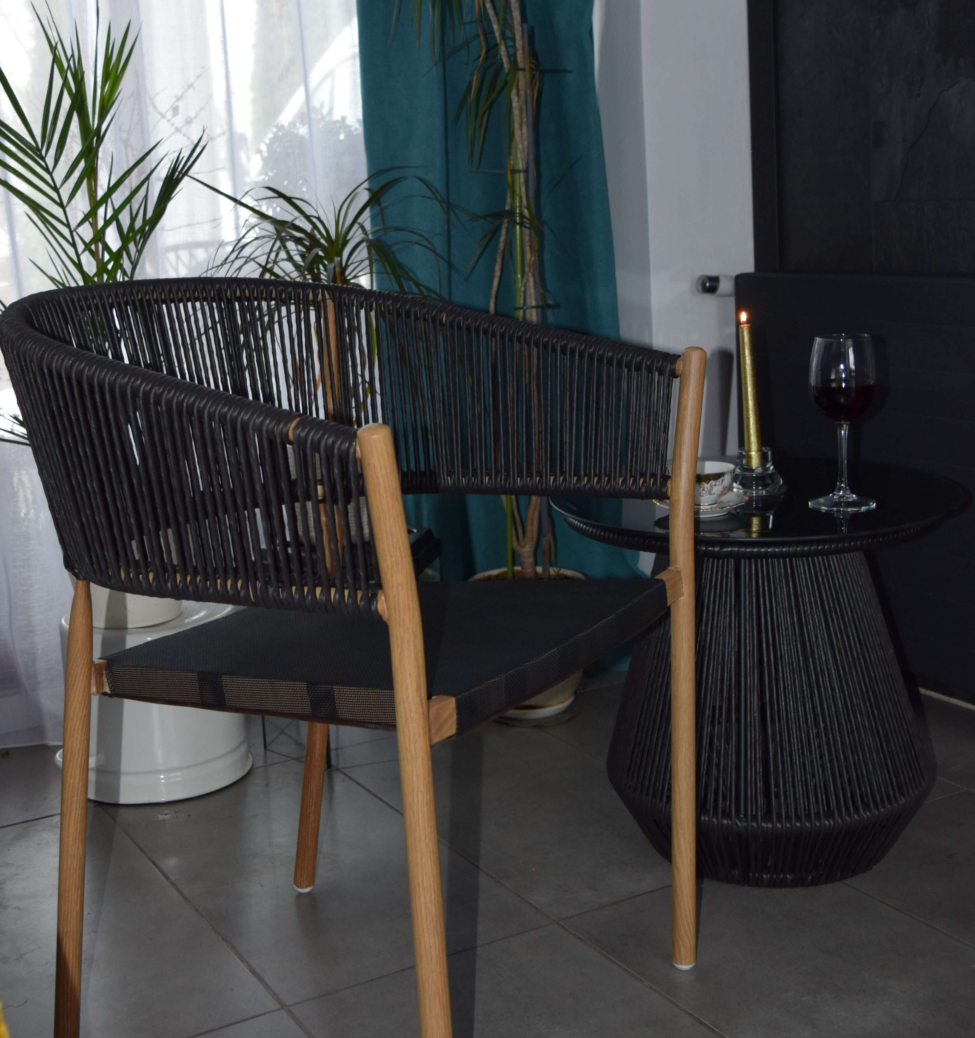 krzesło ogrodowe technorattan salon patio taras 